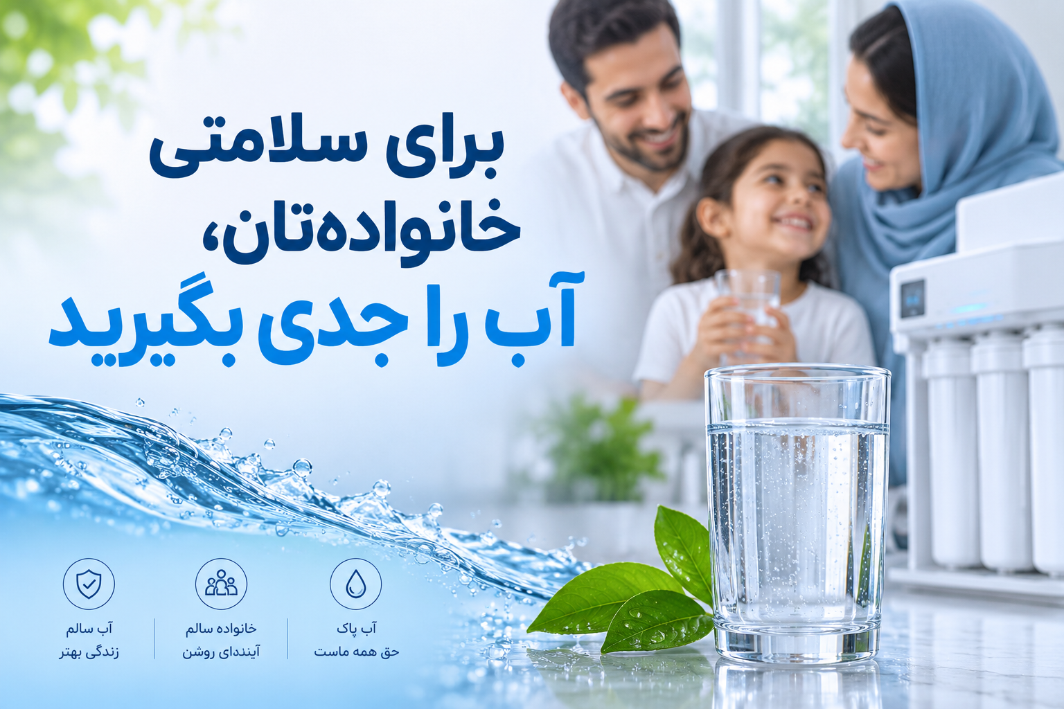 سلامتی خانواده با آب سالم